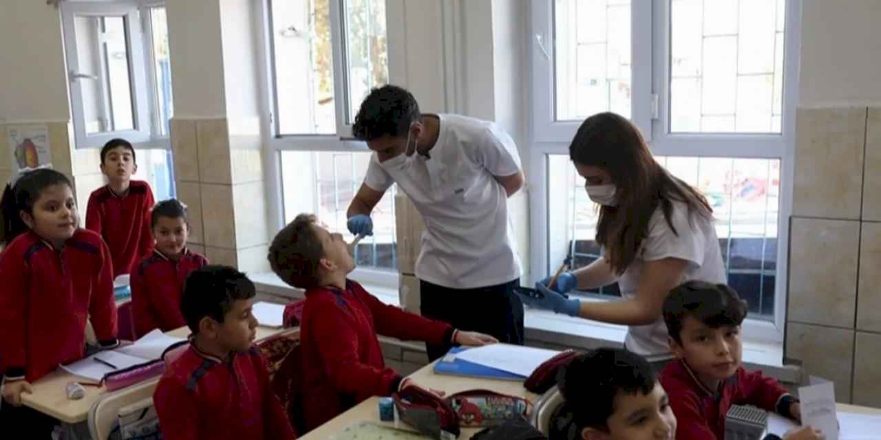 Kayseri Kocasinan'dan öğrencilere ağız ve diş sağlığı taraması