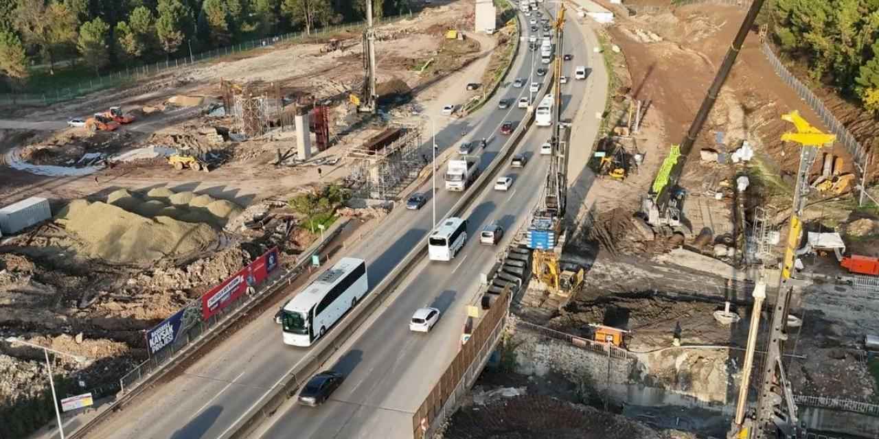 Kocaeli'de o kavşak için 6 noktada birden çalışmalar sürüyor