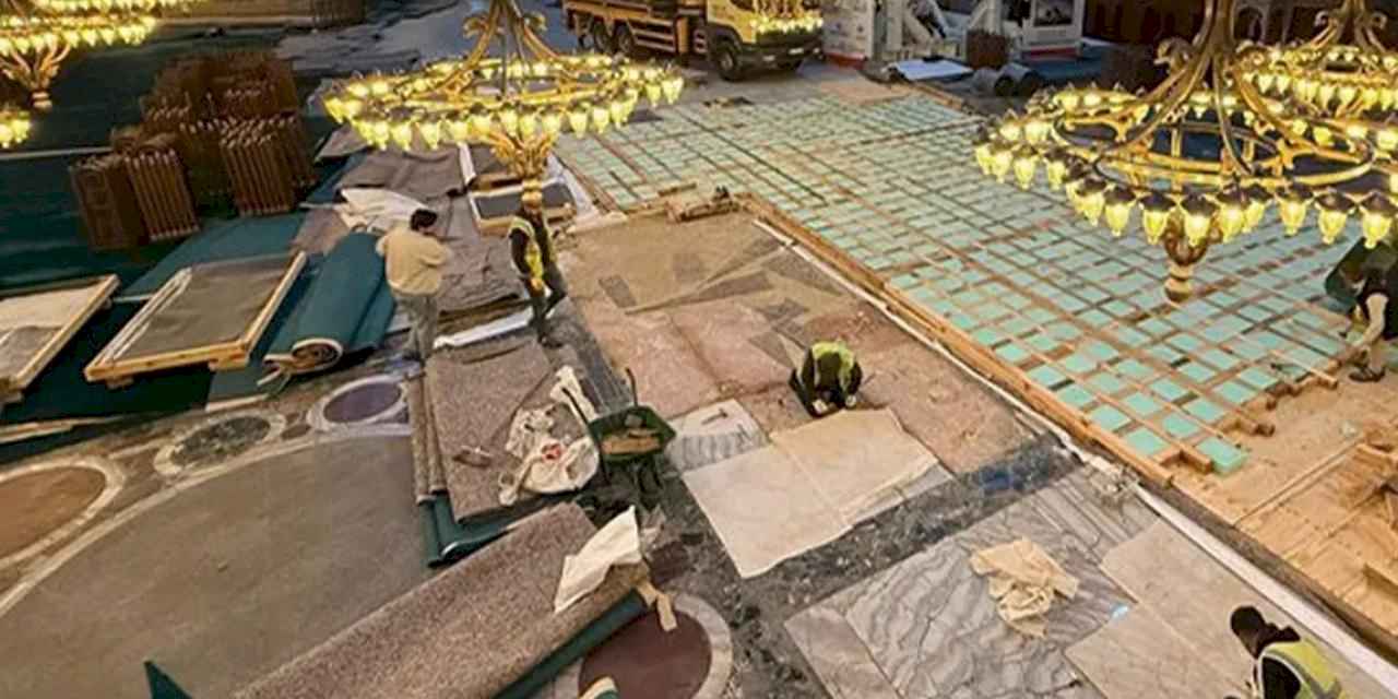 Ayasofya'daki restorasyon çalışmalarındaki iddialara yalanlama: Zemin tahrip edilmedi!