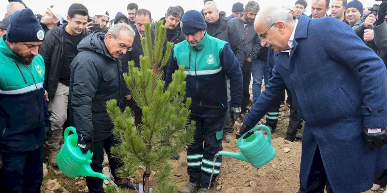 Malatya Beydağı’nda 10 bin 444 fidan toprakla buluştu