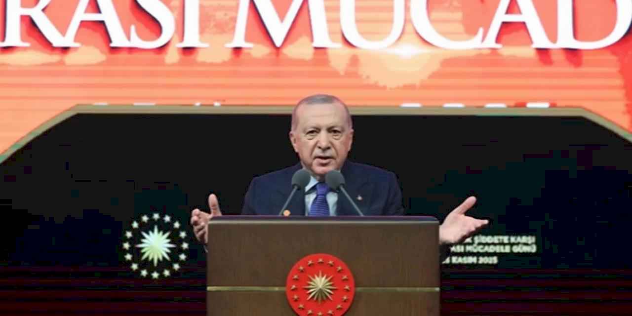 Cumhurbaşkanı Erdoğan: Kadına yönelik şiddet, ailenin geleceğine vurulmuş bir darbedir