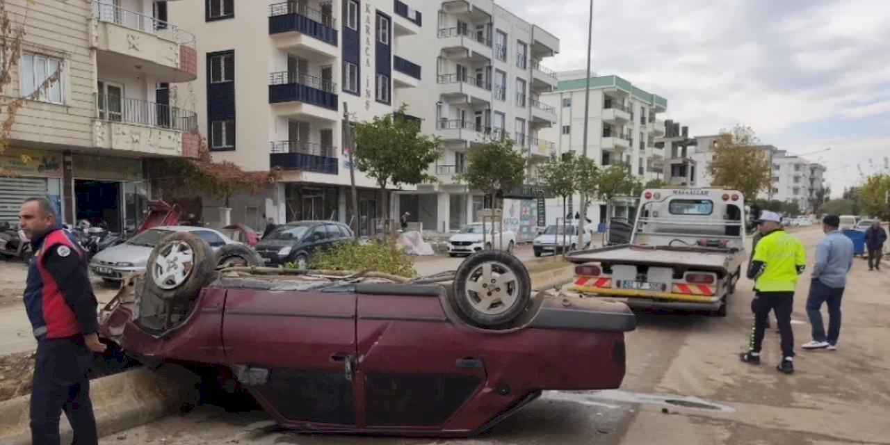 Adıyaman'da iki araç çarpıştı: 1 ağır yaralı