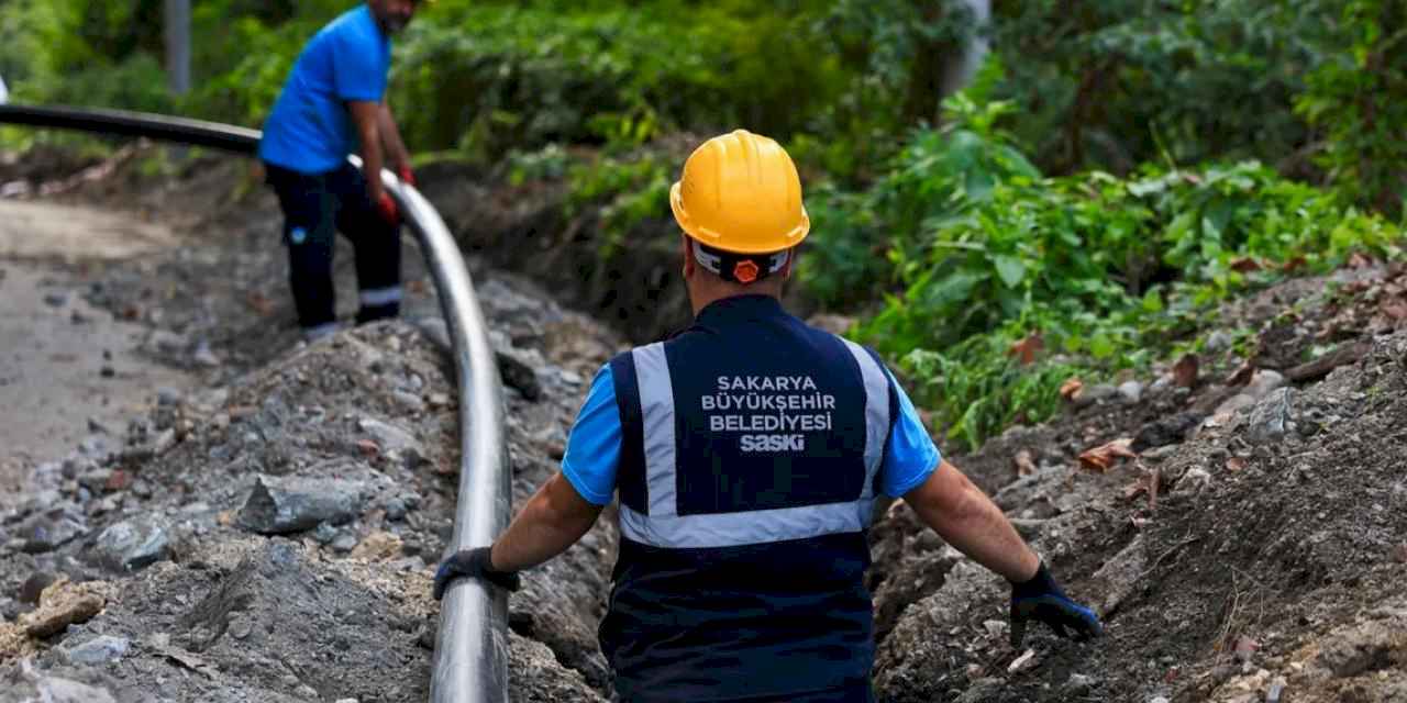 Sapanca Yanık’ta içme suyu hattı yenileniyor