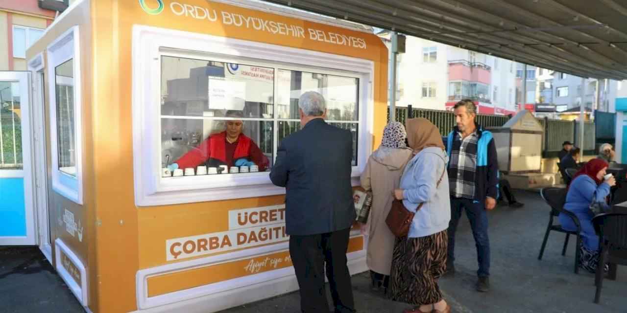 Ordu’da hastanelerde her sabah ücretsiz çorba ikramı