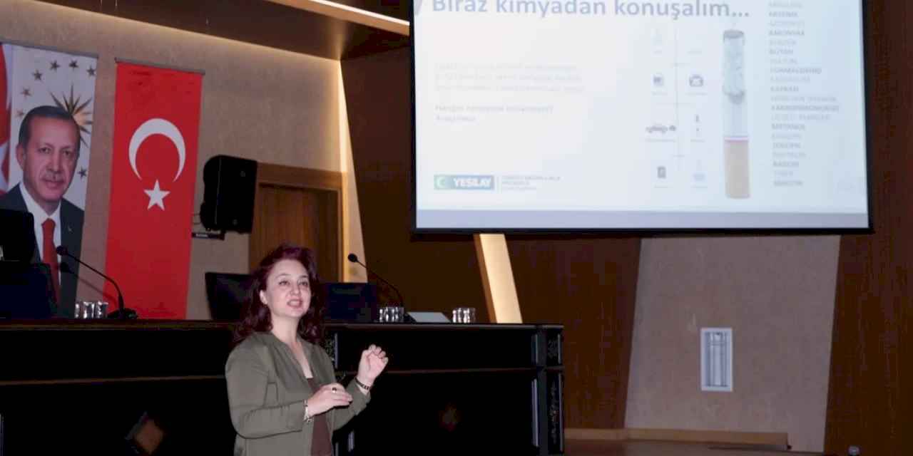 Kayseri Talas'ta personele sigara bırakma eğitimi