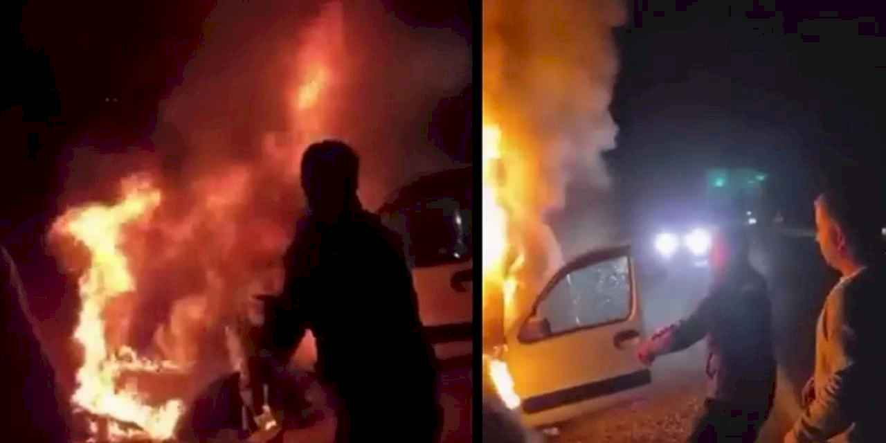 Yanan araçtan aileyi kurtaran cezaevi personeline Bakan Tunç’tan tebrik