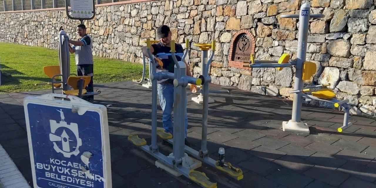 Kocaeli Darıca'da Millet Bahçesi'nde kesintisiz çalışma