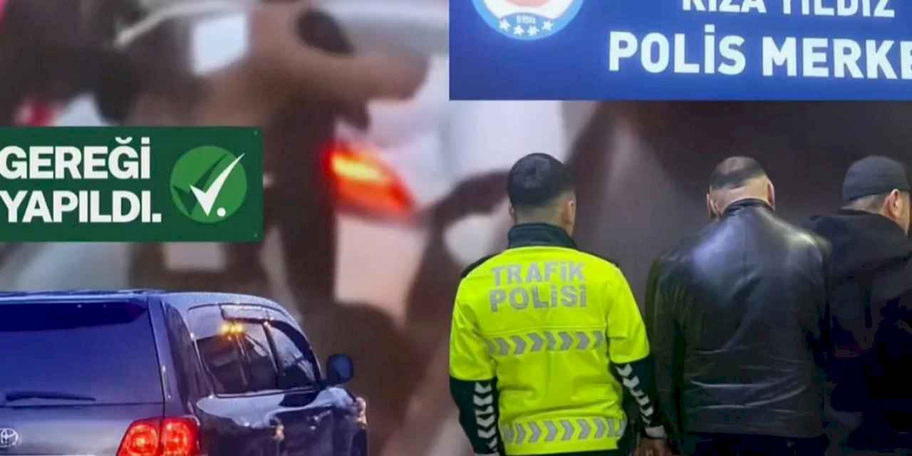 İstanbul'da ters yönde gidip saldıran sürücüler yakalandı.. Yeni kanunla ağır yaptırımlar yolda