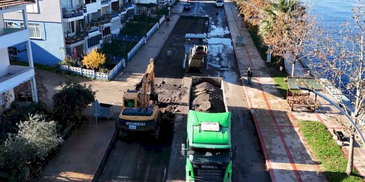 Kocaeli Gölcük Halıdere Sahil Caddesi'ne kapsamlı yenileme