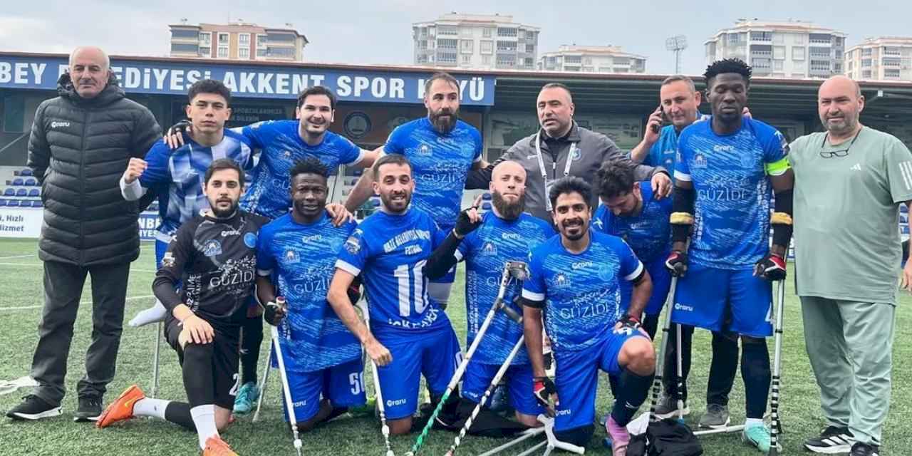 Kocaeli'de Ampute Futbol Takımı lige fırtına gibi başladı