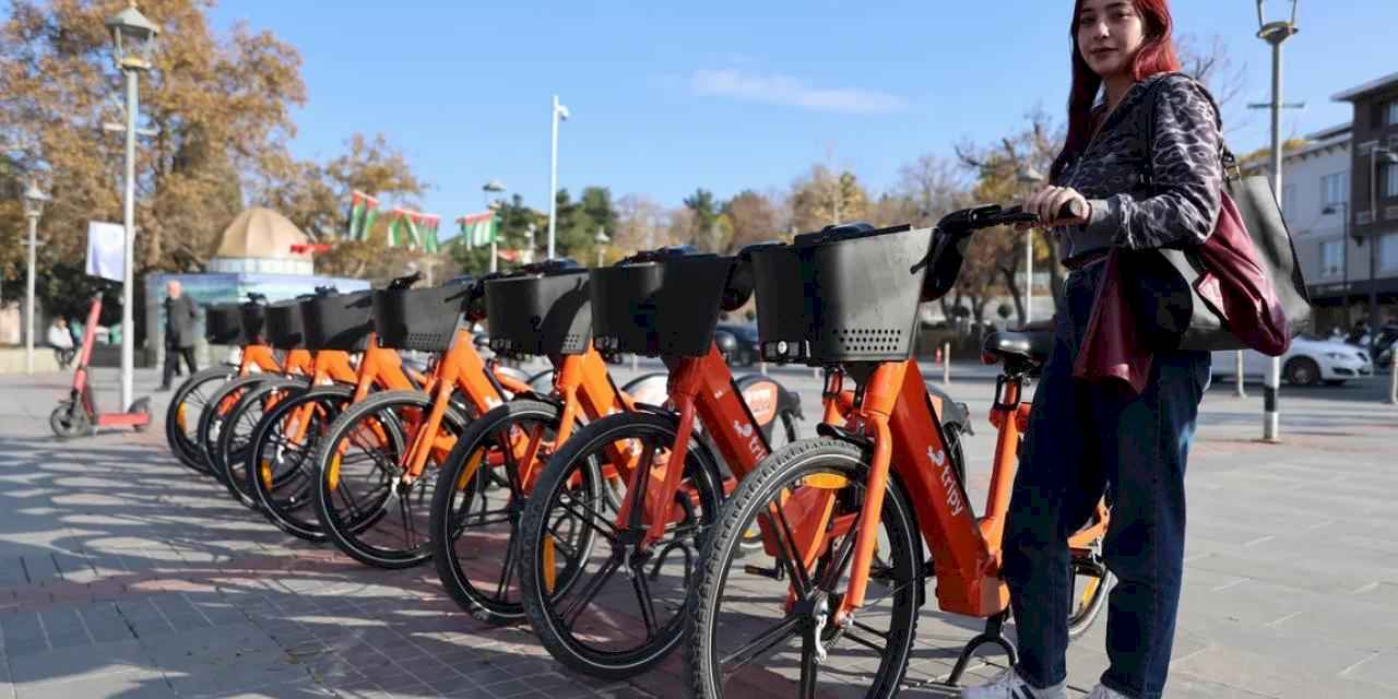 Konya'da paylaşımlı elektrikli bisiklet dönemi