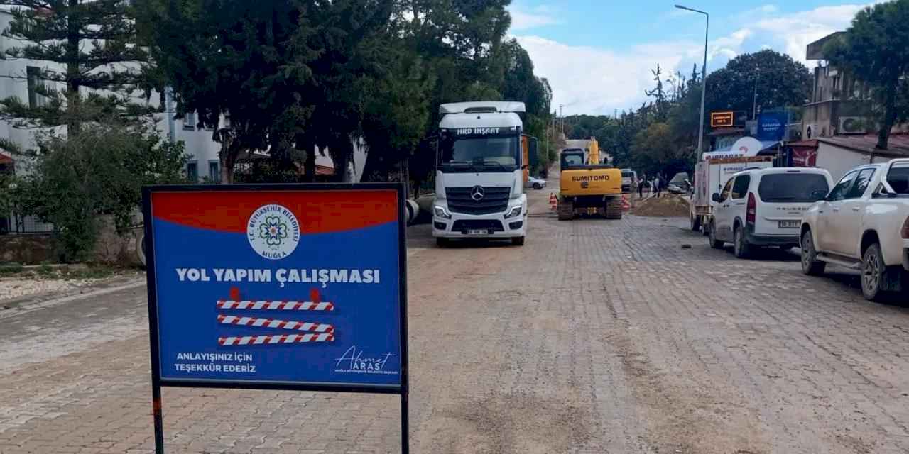 Muğla'dan Datça'nın yolları etap etap yenileniyor
