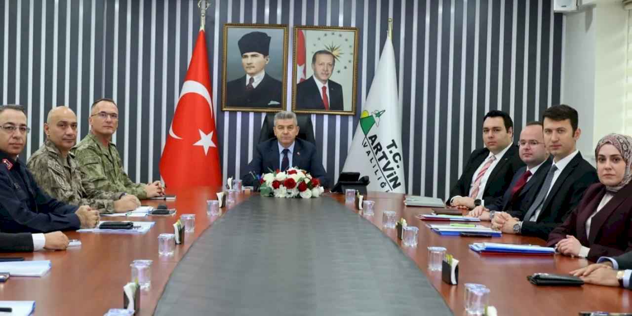 Artvin'de güvenlik ve asayiş koordinasyonu