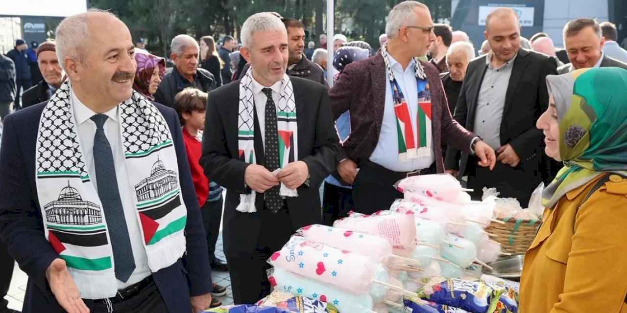 Kocaeli Gebze’de Filistin’e destek kermesi düzenlendi