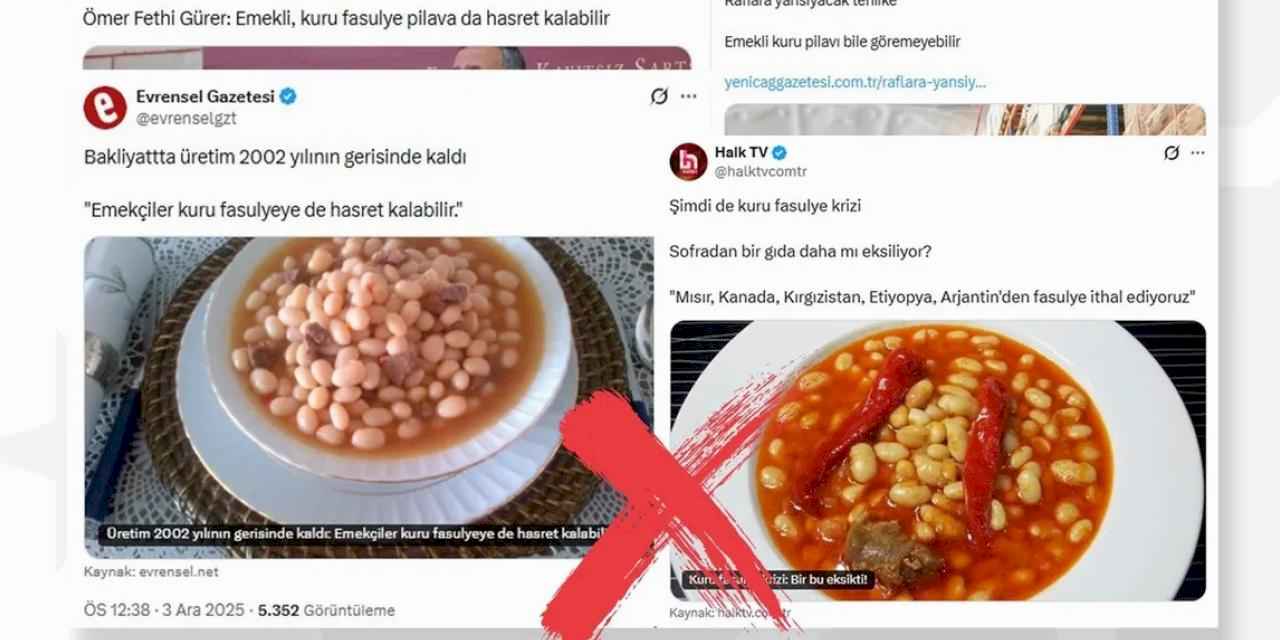 “Kuru fasulye krizi” iddialarına yalanlama