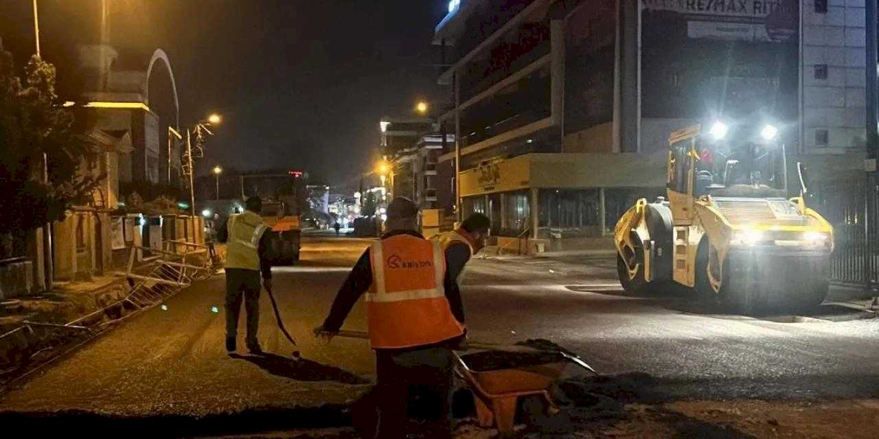 Kocaeli'de şehir uykuda, Büyükşehir 7/24 iş başında