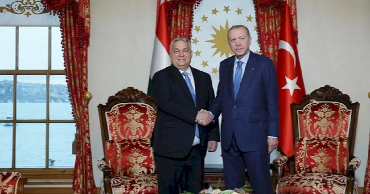 Macaristan Başbakanı Orban Dolmabahçe'de