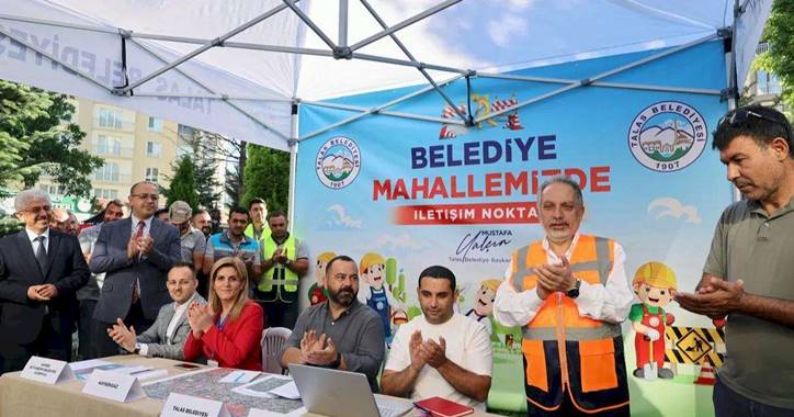 Kayseri Talas mahalle mahalle dolaşıldı