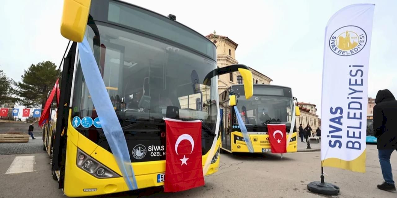 Sivas'ta ulaşım filosu güçleniyor