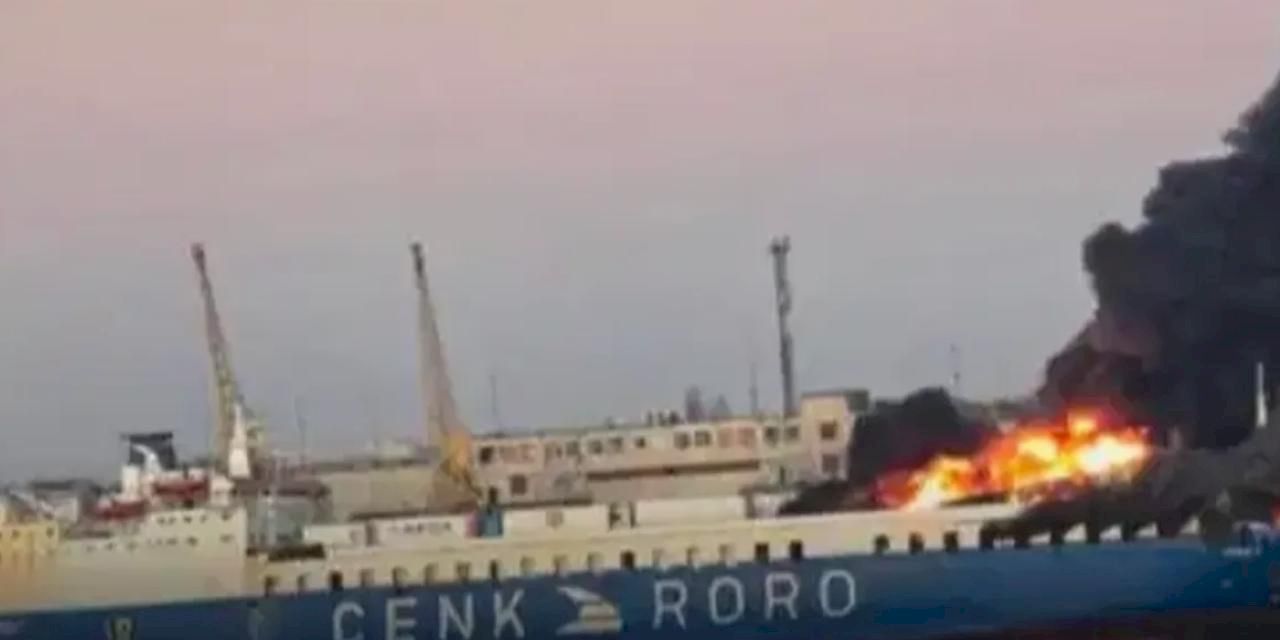 Rusya, Türk yük gemisini vurdu