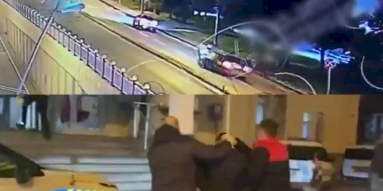 Polislerin üzerine araç sürdü, tutuklandı