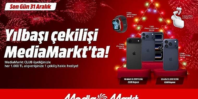 MediaMarkt'tan yeni yıla özel çekiliş kampanyası!