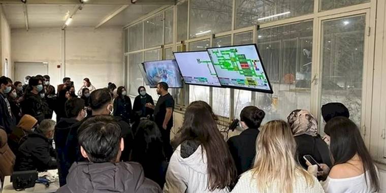 Denizli’de üniversiteliler katı atık tesisini yerinde gözlemledi