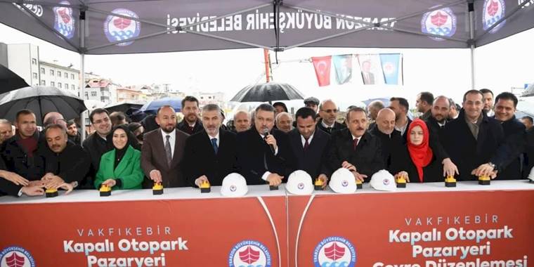 Trabzon Vakfıkebir’e modern pazaryeri ve otopark