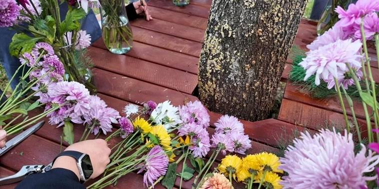 Kocaeli'de renklerin en zarif hali buketlerde buluştu