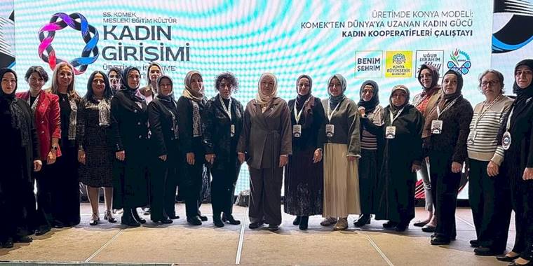 Konya Büyükşehir'den kadın gücüne destek
