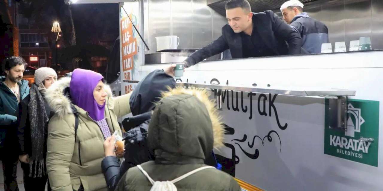 Konya Karatay'da Şeb-i Arus’a özel çorba ikramı