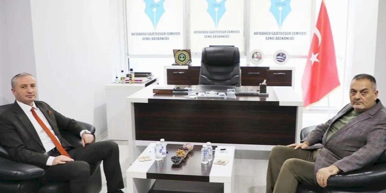 Ağrı'da Milli Eğitim Müdürü Kökrek’ten Ortadoğu Gazeteciler Cemiyeti’ne ziyaret