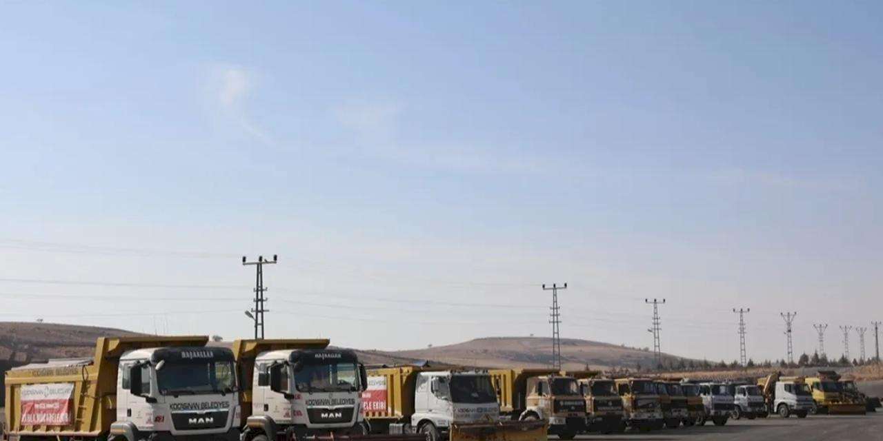 Kayseri Kocasinan kar yağışına hazır