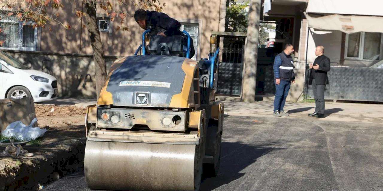 Gebze'de 90 sokakta yol çalışması