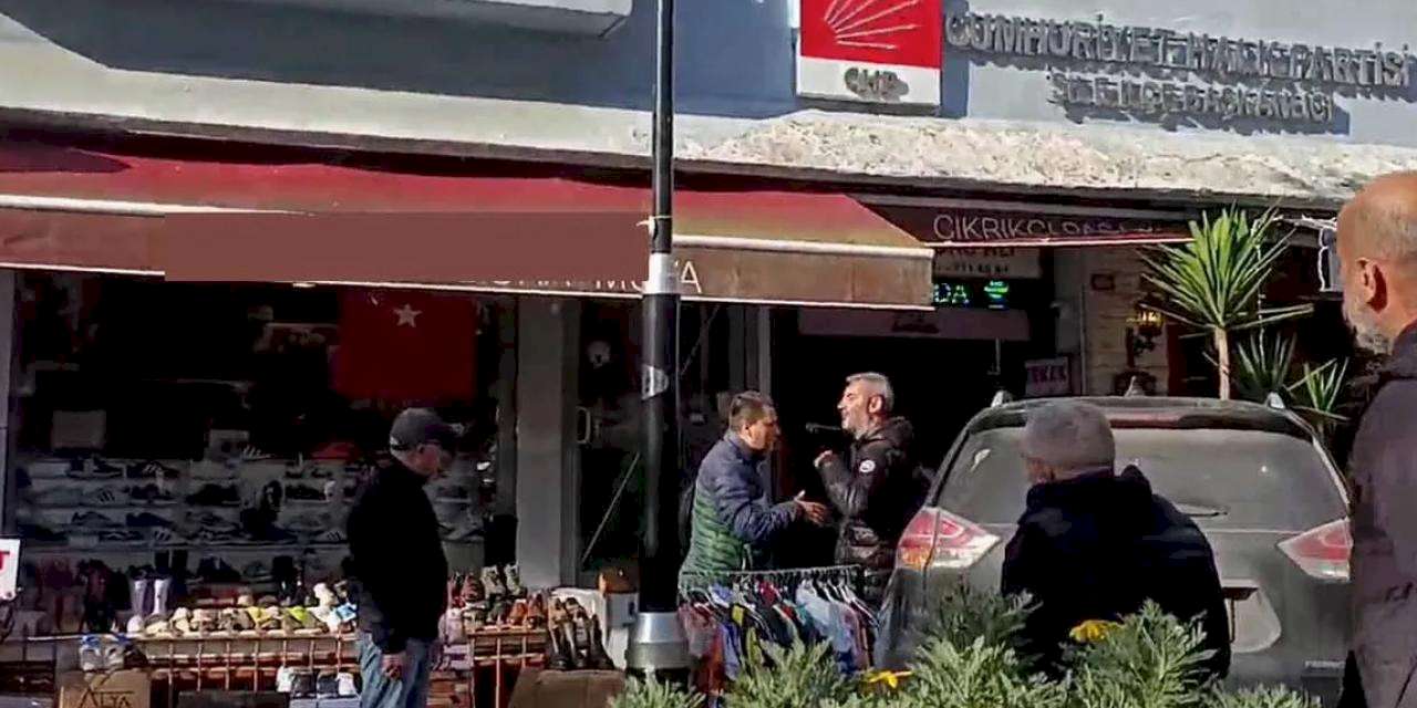 İstanbul Şile'de CHP önünde 'kızıma küfür ettiler' diye bağıran kişi gözaltına alındı