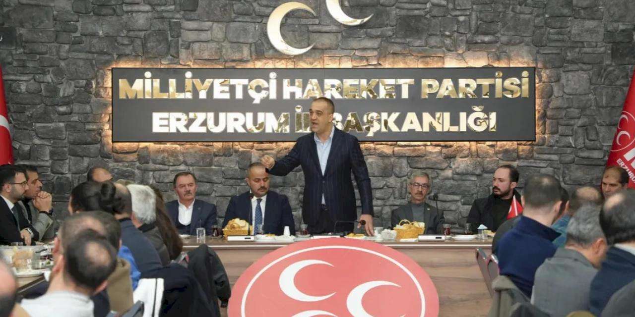 MHP Erzurum'dan sendikalara güçlü mesaj