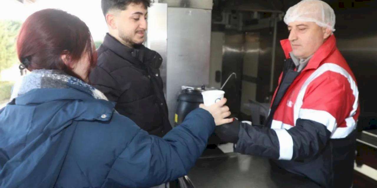 Ordu'da soğuk havada iç ısıtan hizmet