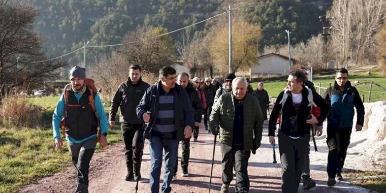 Kütahya’da Gelinkayası mevkiinde doğa yürüyüşü