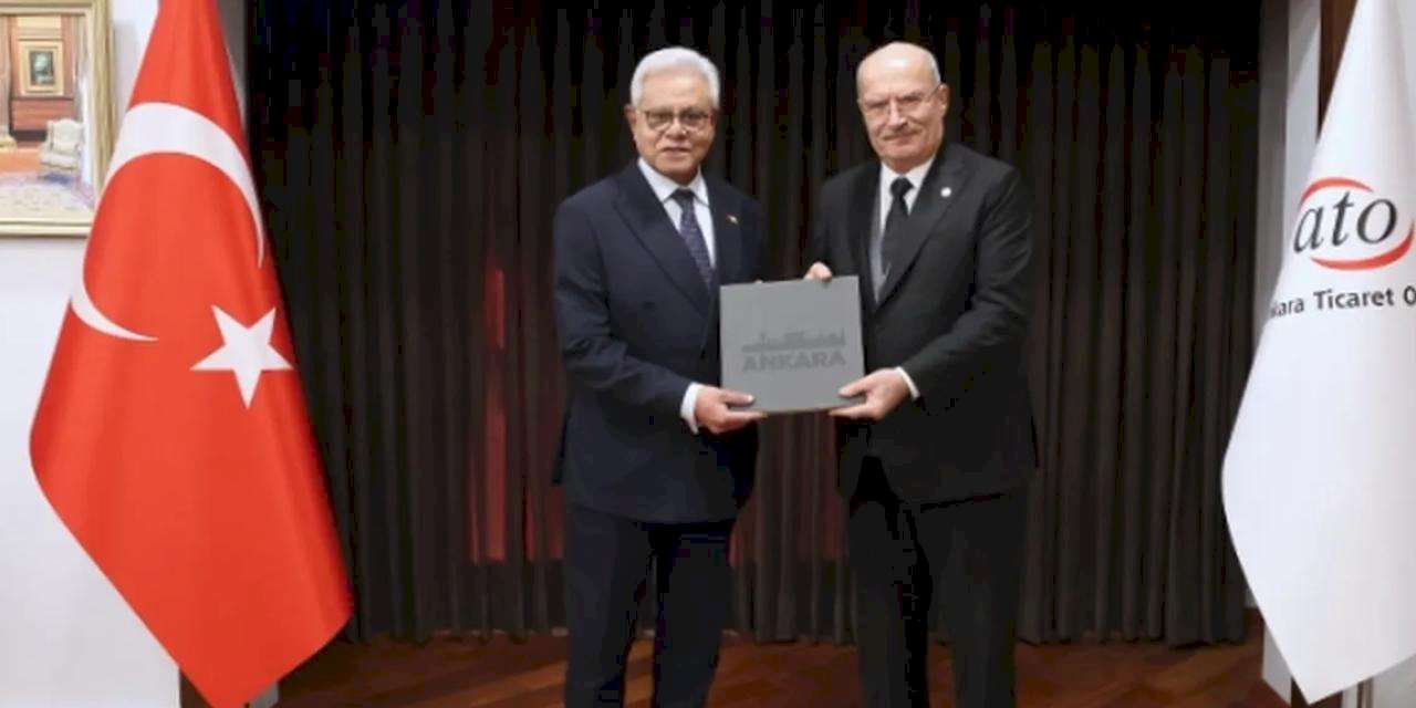 Pakistan Büyükelçisi Junaid, ATO Başkanı Baran'ı Ziyaret Etti