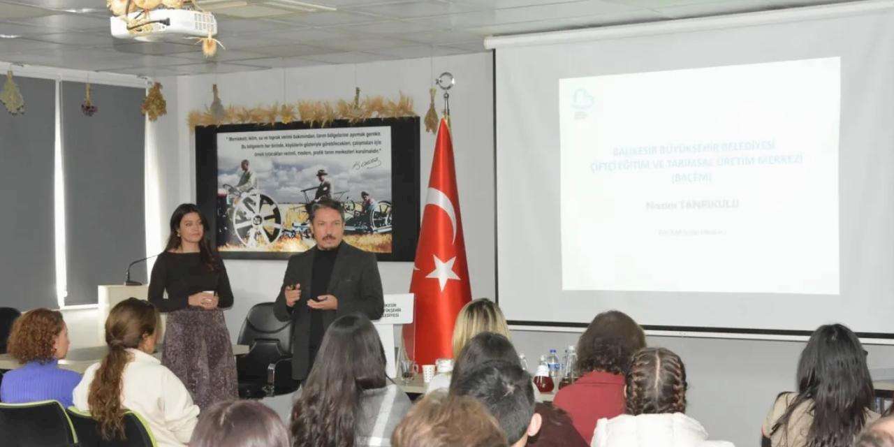 Balıkesir’de gençler aromatik bitkileri BAÇEM’de tanıdı