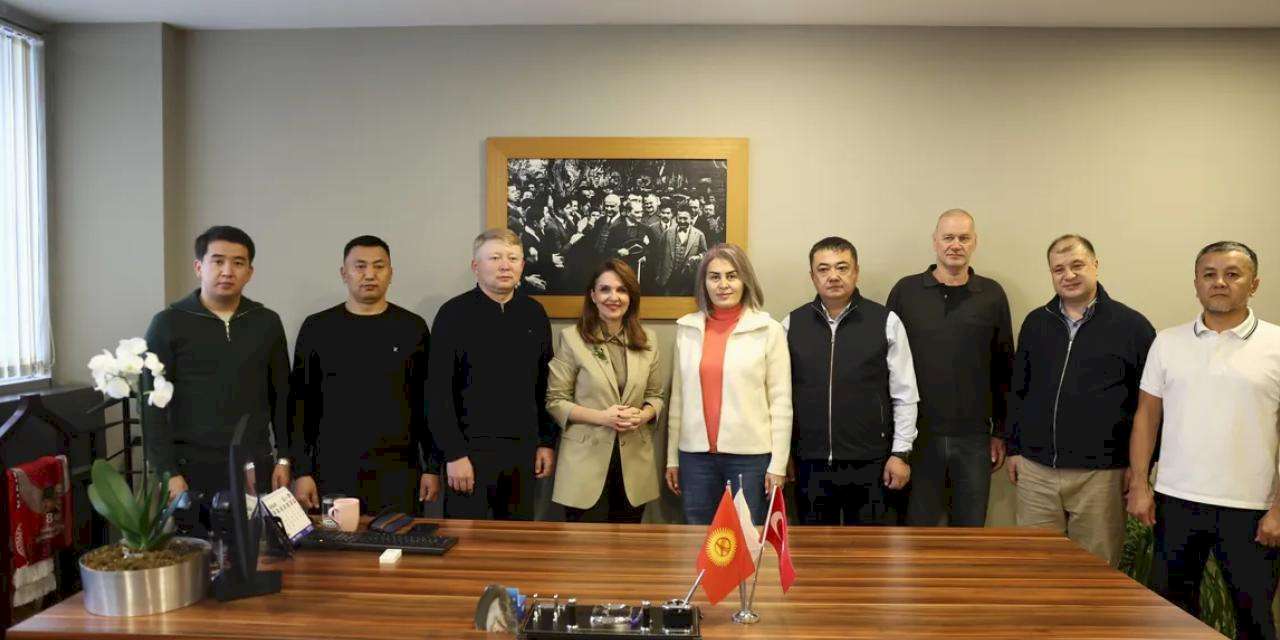 Kırgız heyet Antalya’da çevreci tesisi ziyaret etti