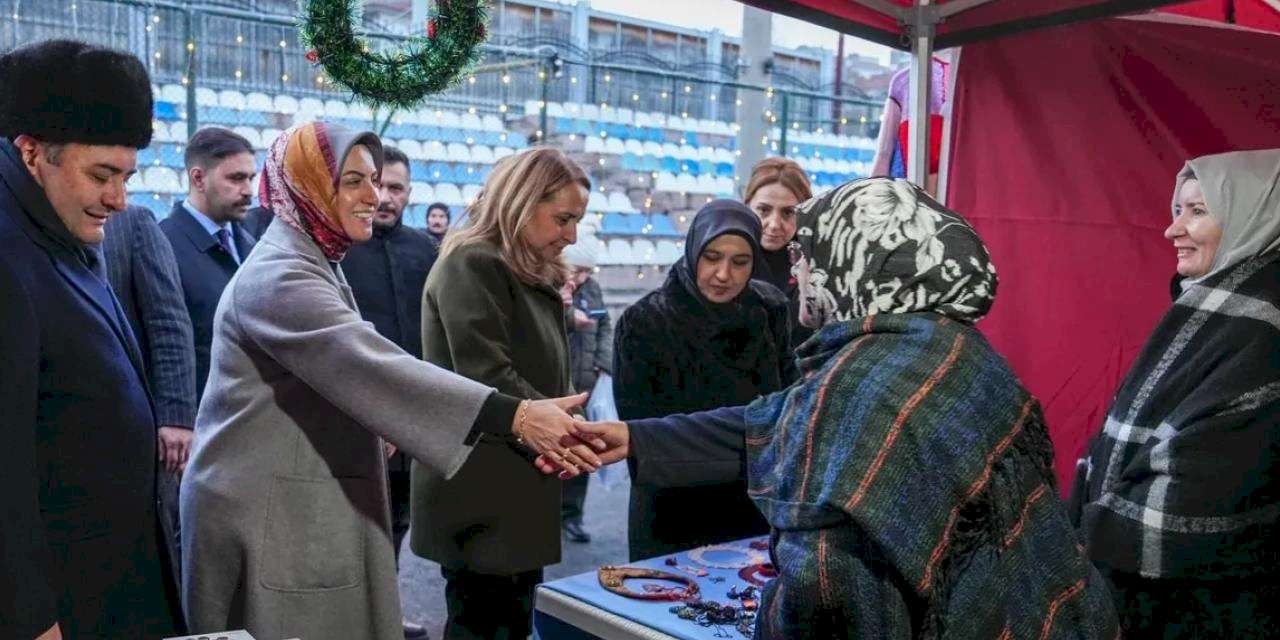 Ankara'da kadın emeği yeni yıl pazarı Keçiören’de ziyarete açıldı