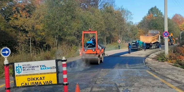 Kartepe zirve yolunda işlemler tamam