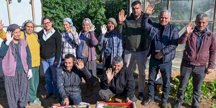 Mersin Aydıncık’ta üreticiler ilk hasadı yaptı