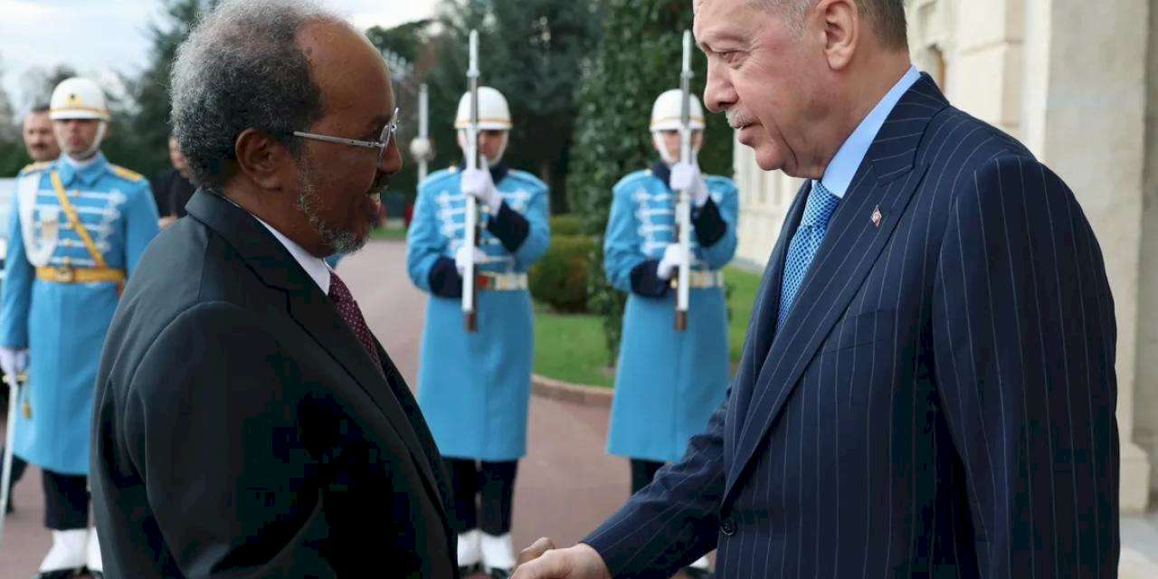 Cumhurbaşkanı Erdoğan mevkidaşı Mahmud'u ağırlıyor