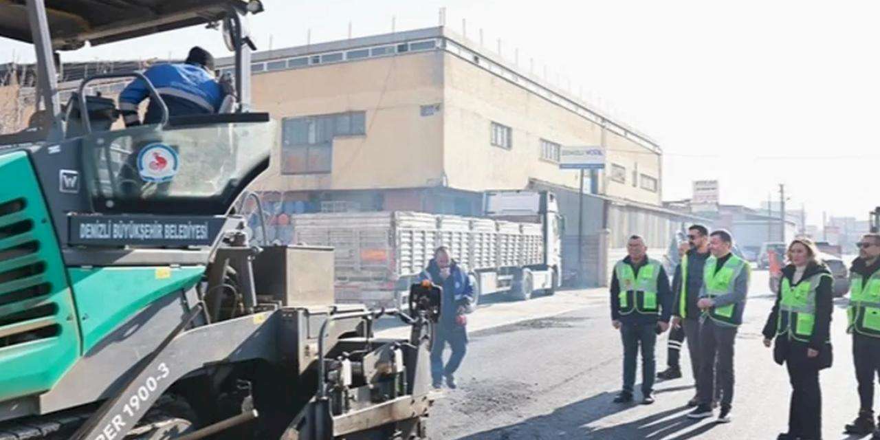 Denizli’de ulaşım için sıcak asfalt seferberliği