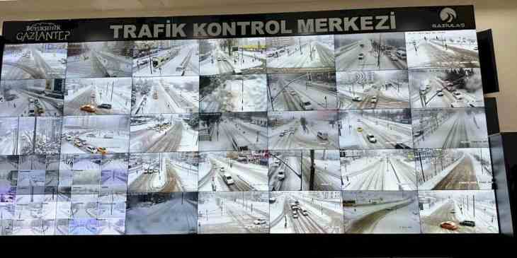 Gaziantep’te karla mücadele yapay zeka destekli yürütülüyor