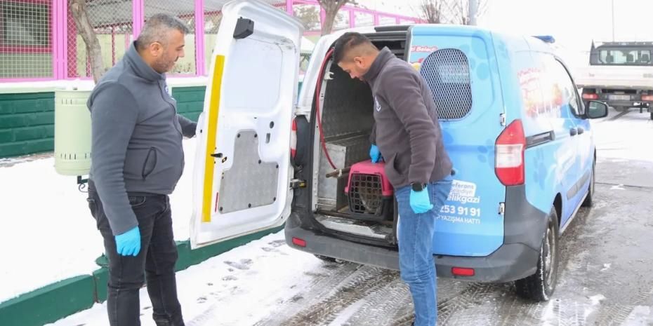 Kayseri Melikgazi'nin 'Sevimli Dost Ambulansı' boş durmadı