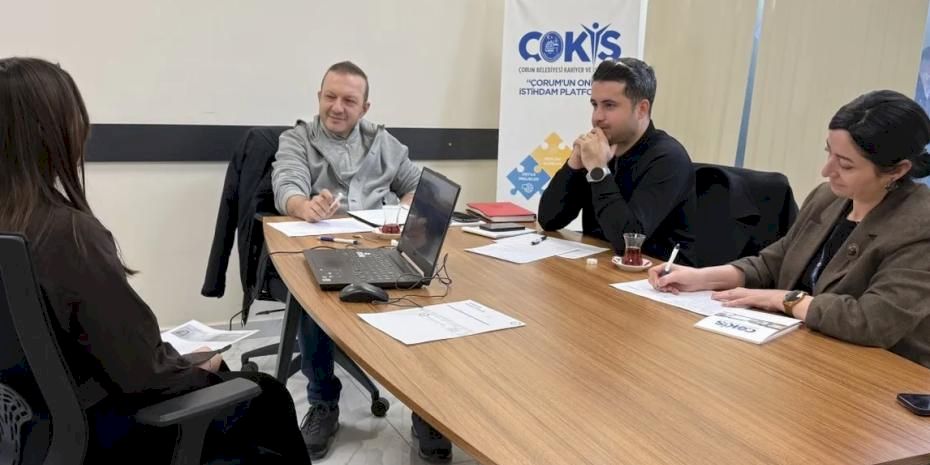 Çorum’da Eğitim ve Meslek Edindirme mülakatları başladı
