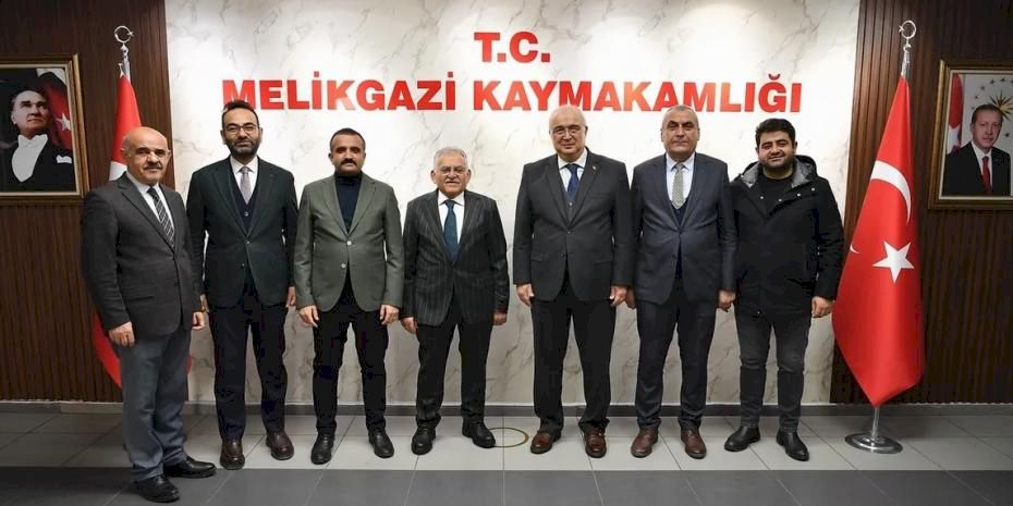 Kayseri Büyükşehir'den kaymakamlara ziyaret